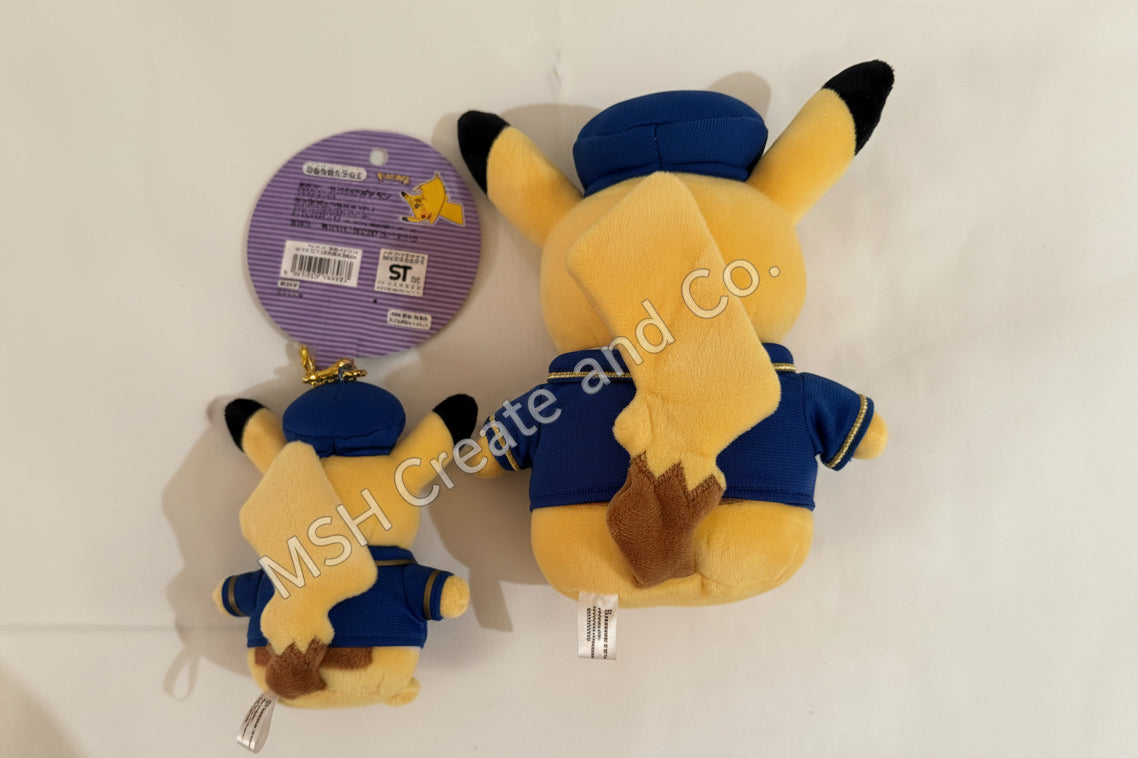 Stationmaster Pikachu Pokemon Store Tokyo Station Uniform Ver. Plush toy "Pocket Monsters" Pokemon Store Tokyo Station Limited