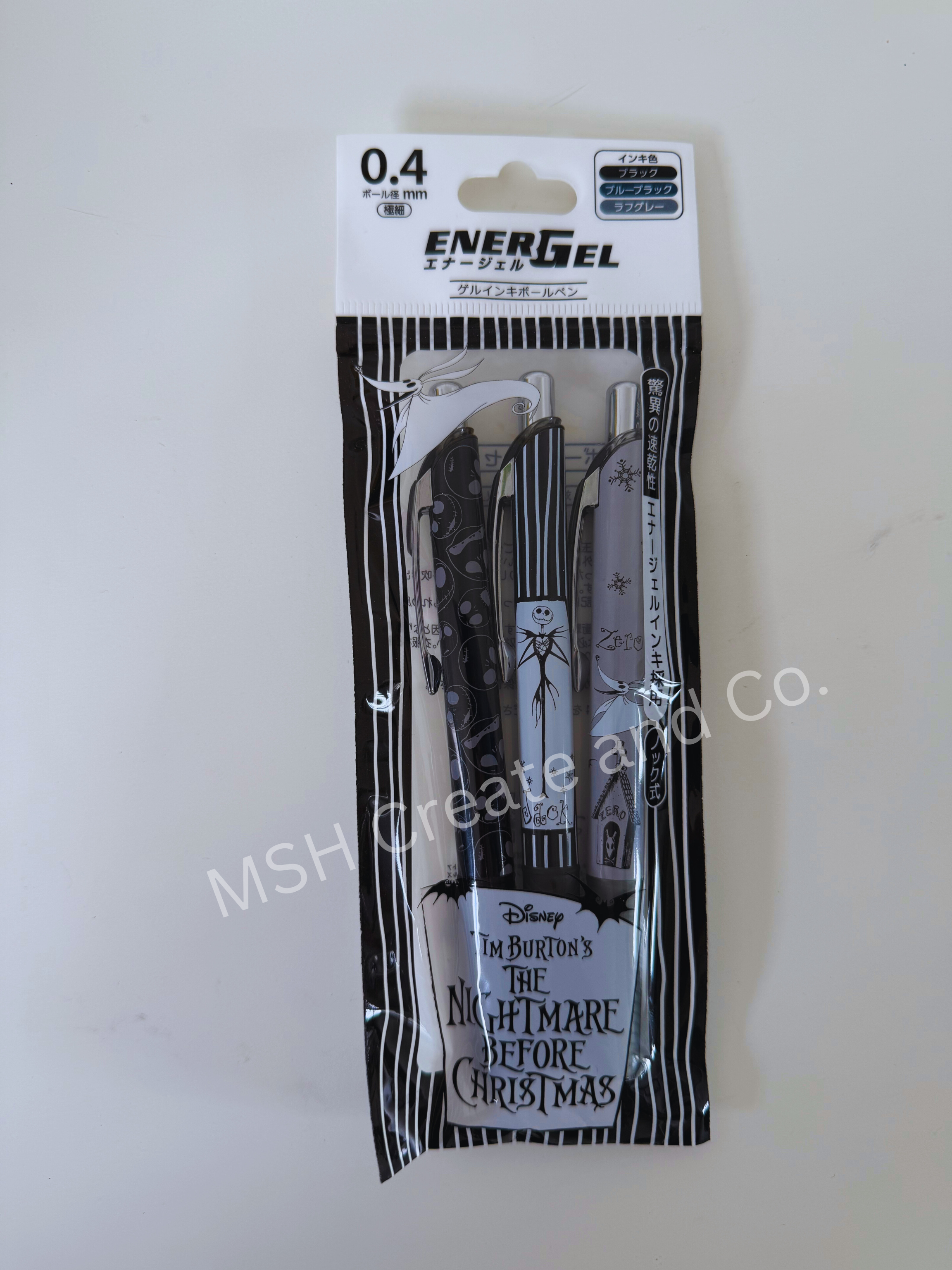 Disney Tim Burton's The Nightmare Before Christmas EnerGel Pen Set (3 pcs)