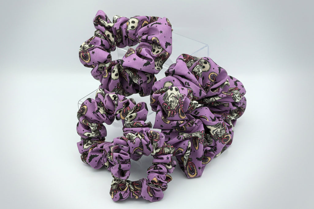 Spooky Lavender Skulls