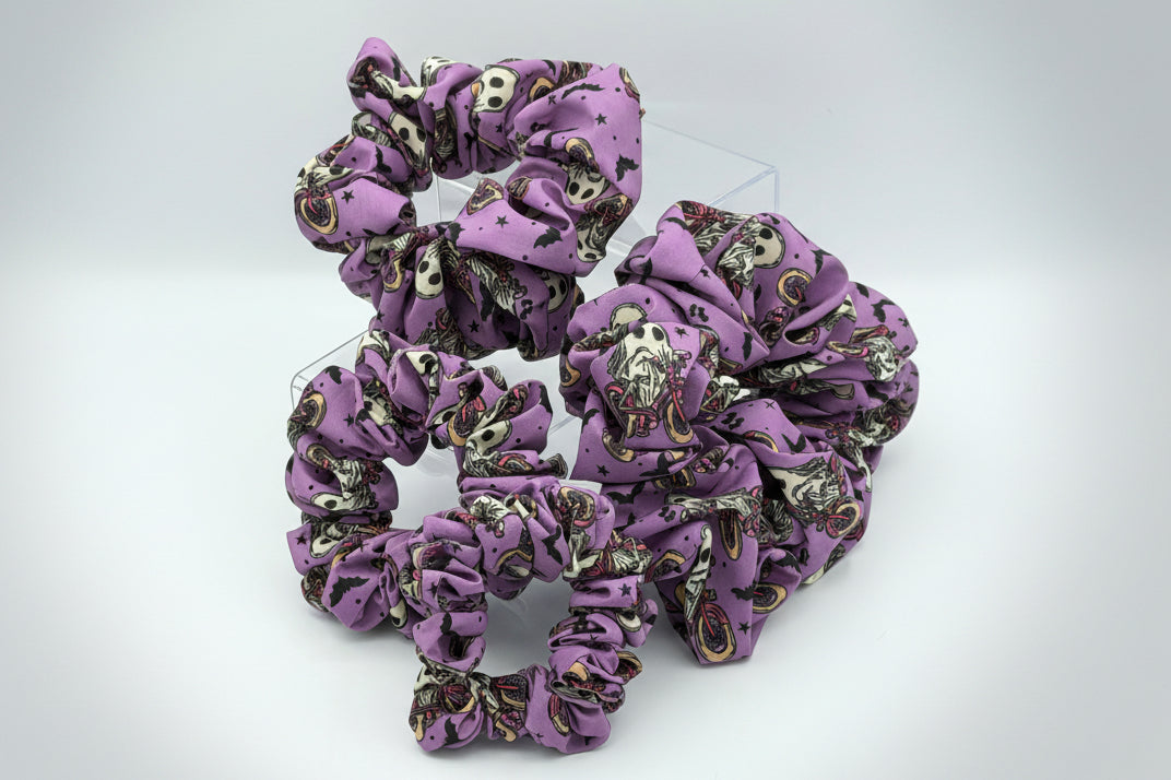 Spooky Lavender Skulls