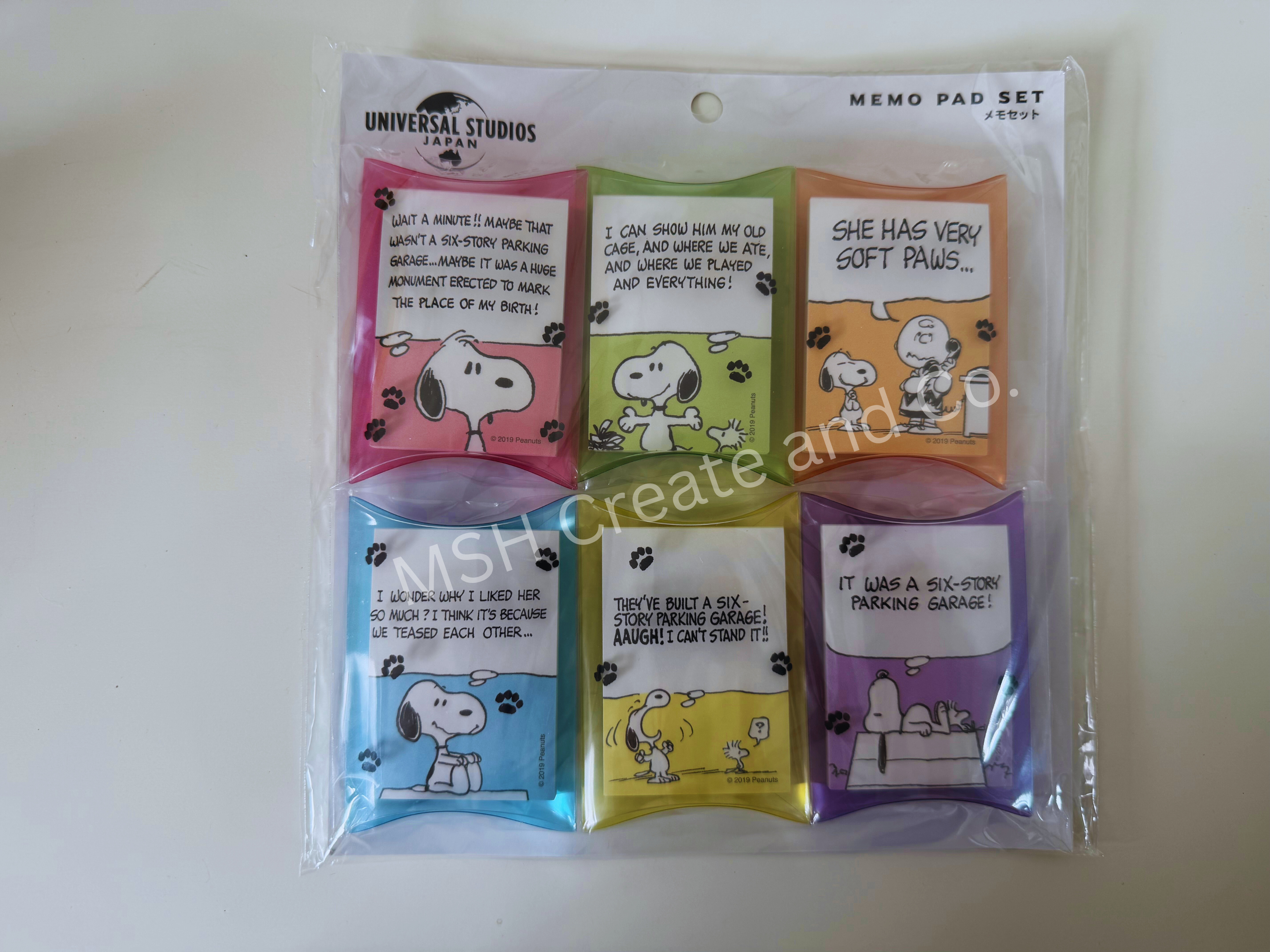 Universal studios Snoopy - Peanuts Ring Memo Set