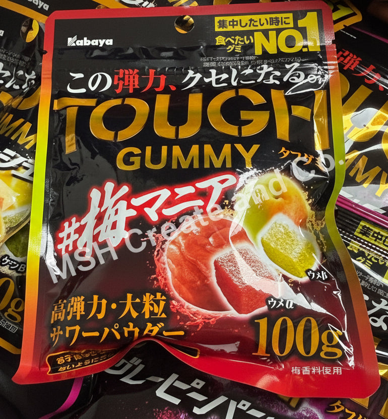 Kabaya Tough Gummy – Plum Flavor (100g)