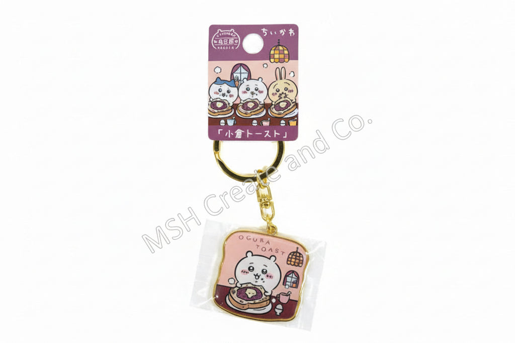 Chiikawa Ogura Toast Metal Keychain (Chiikawa / Hachiware / Usagi)
