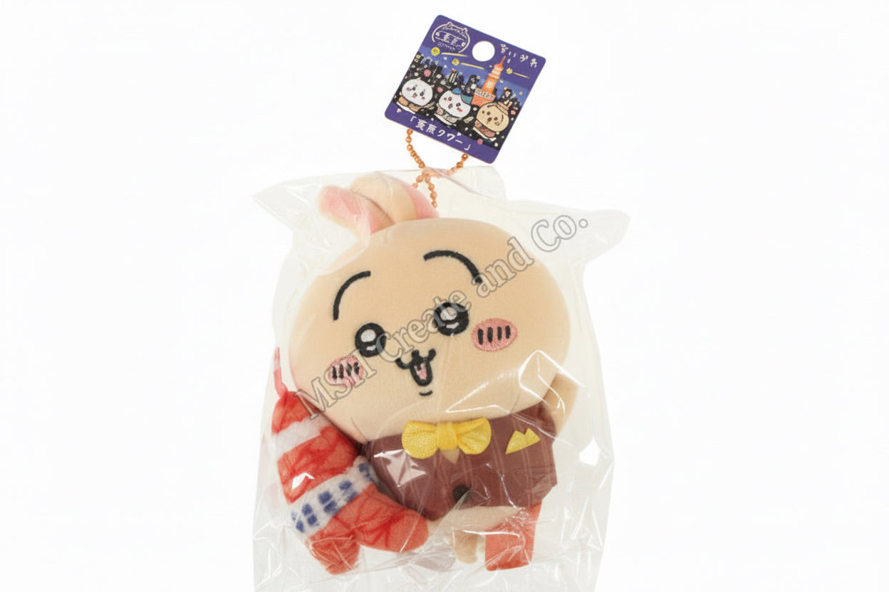 Chiikawa Usagi Edition Plush Keychain (Tokyo Tower / Skytree)