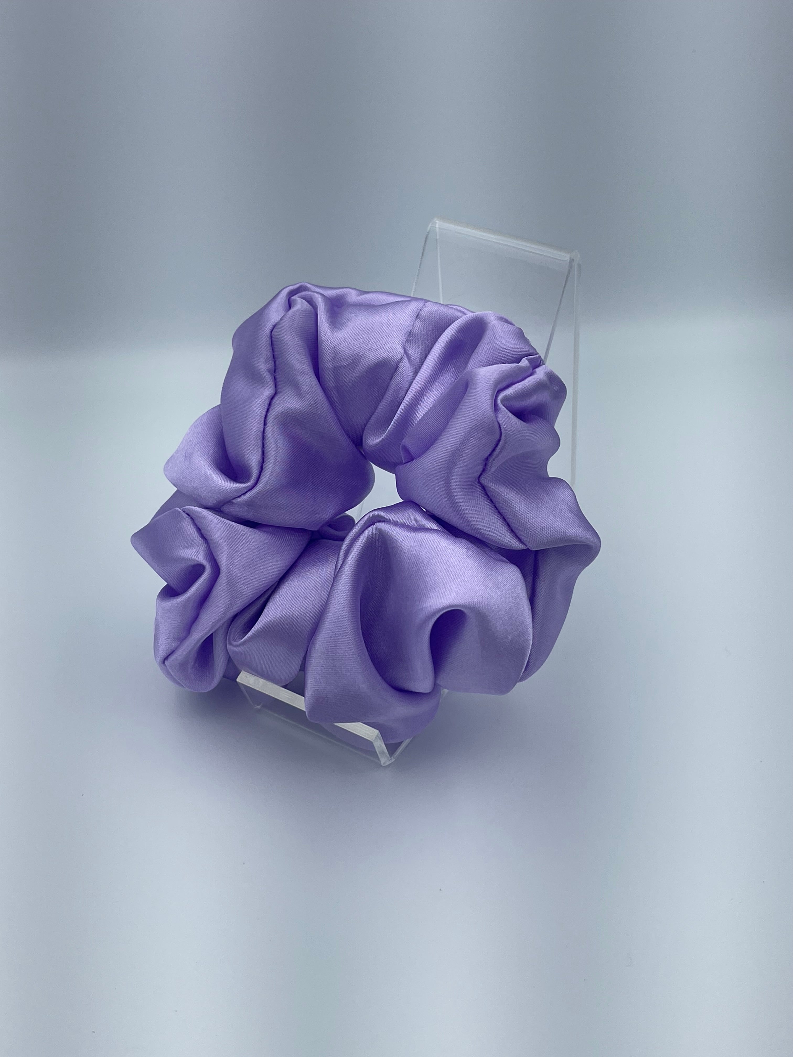 Handmade Satin Scrunchie - Lavender