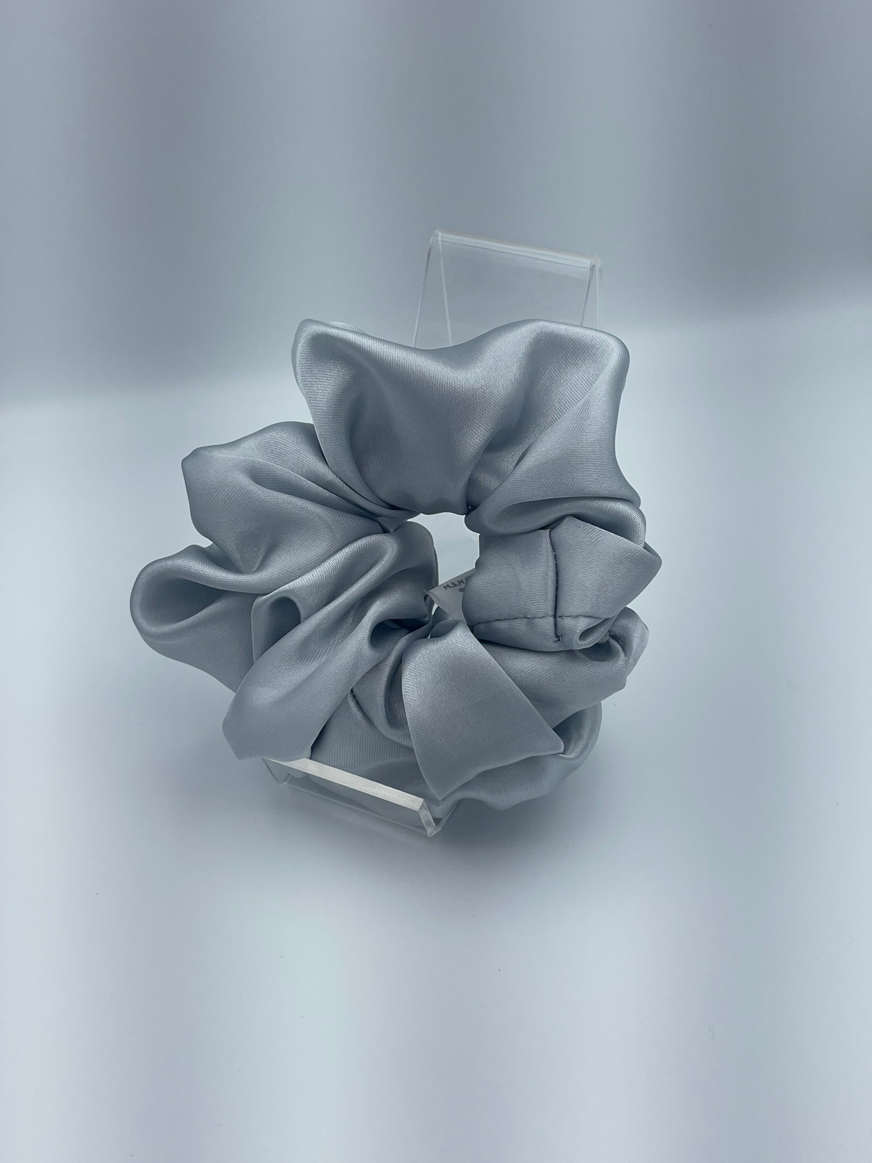 Handmade Satin Scrunchie - Gray