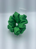 Handmade Satin Scrunchie - Green
