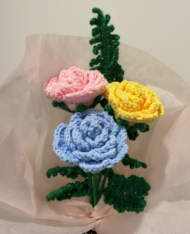 Handmade Crochet Flower Bouquet 🌸